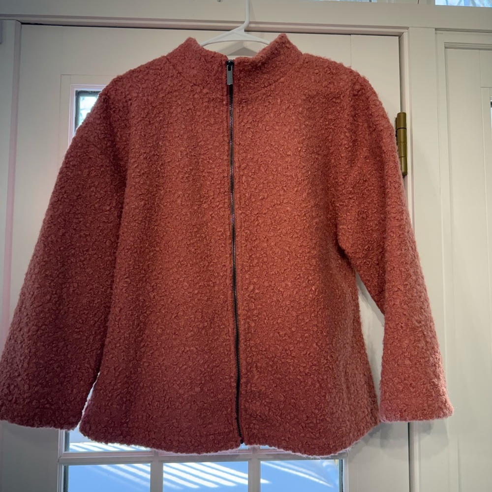 Anne Klein Textured Pink Jacket